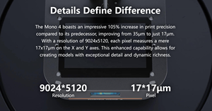 เครื่องพิมพ์ 3 มิติ LCD แบบเรซิ่น Photon Mono 4 10K HD คุณภาพสูง ราคาส่ง พร้อมใช้งานในห้องแล็บ QIDI รุ่นใหม่ ขนาดใหญ่ สีสันสดใส ระบบ Core-xy Delt - Product Image 5