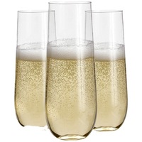 Flûtes à champagne classiques en Tritan acrylique sans BPA de 9 oz