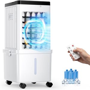 Refroidisseur d'air portable FODFINU, réservoir d'eau de 6,87 gallons, refroidisseur évaporatif 2500 CFM avec télécommande pour la maison et le bureau - Product Image 1