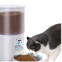 Comedero Inteligente para Mascotas Tuya de 4L con Recipiente de Acero Inoxidable, Control Remoto Automático por Wifi y Aplicación Móvil, Recargable, para Perros y Gatos
