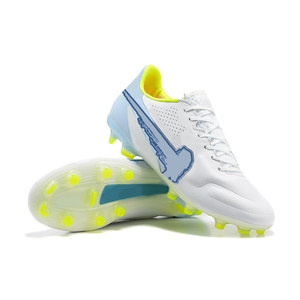 Nueva Tendencia en Zapatos de Fútbol Profesionales, Modelo Verano para Adolescentes y Hombres, Parte Superior de Malla Blanca/Amarilla, Cómodos y Transpirables - Product Image 5