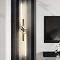 Maison moderne et minimaliste Grille de luxe Salon Tv Mur de fond, Led Chambre, Lampe murale de chevet