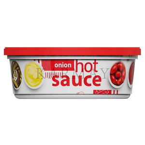 Envase redondo de plástico de 250 g para pasta de salmón en salsa cremosa, caja de almacenamiento de alimentos con tapa, envase IML. - Product Image 3