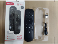 Télécommande vocale avec Air Mouse rétroéclairé 2.4G WiFi/BT5.0 - Compatible avec Nvidia Shield, PC, Projecteur, Android TV Box HTPC G60S Pro
