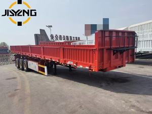 Semirremolque de <span class=keywords><strong>jaula</strong></span> con lados abatibles y múltiples ejes, 60 toneladas, para transporte de heno, grano y patatas, con postes extraíbles - Product Image 2