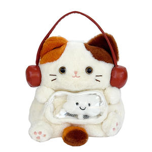 In stile giapponese simpatico cartone animato procione zaino in peluche piccola bambola procione zaino pendolare con stile ragazza alla moda - Product Image 6