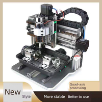 Mini machine de gravure CNC de bureau DIY 3020F 3/4/5 axes, machine de fraisage et de perçage CNC, moteur 500W