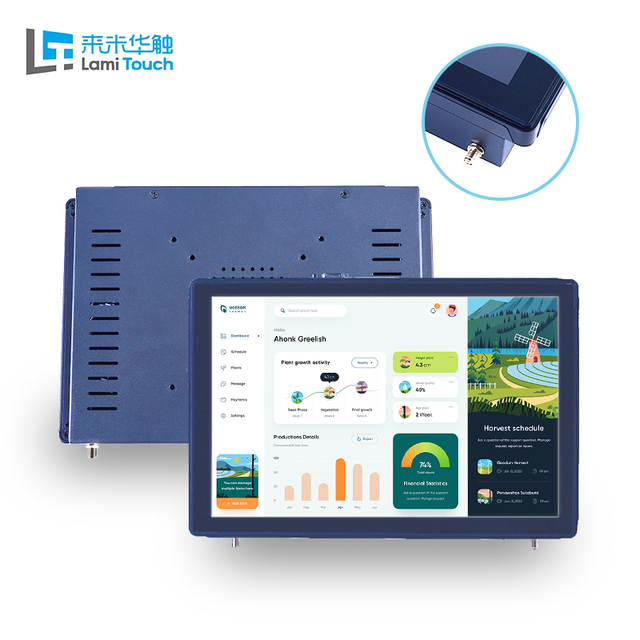 OEM 1000 Nits Industrial Panel Pc 1080p LCD 10.1inch Capacitive Touch Monitor USB Sunlight Readable Wall Mount Outdoor Display