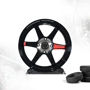 ล้อแม็กซ์อลูมิเนียมอัลลอยด์สำหรับรถแข่ง 3R Rays Volk TE37 SL Super Light สีดำเงา 15x6.5 4H100 ET40 มาเลเซีย 02769-M18-A - Product Image 2