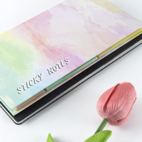 Diviseurs de pages autocollants en PET, blocs-notes adhésifs colorés et translucides pour le bureau et l'école