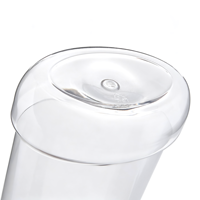 Bouteille de bain de bouche jetable portable en PET transparent blanc, sans BPA, CE RoHS, 150ml 250ml 300ml 360ml 500ml