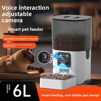 Distributeurs automatiques de nourriture pour chats et chiens, minuterie intelligente, contrôle des portions, commande par application, design détachable, fonctionnalité vidéo