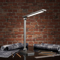 Lampe de bureau LED 18W pour architecte, éclairage professionnel pour grand poste de travail, intensité réglable, CRI 95 élevé, lampe de lecture avec minuterie