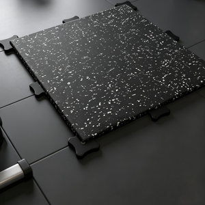 แผ่นรองพื้นยิมสีน้ำเงินลายจุดปลอดสารพิษ แผ่นยางออกกำลังกายที่ปลอดภัยและยืดหยุ่นสำหรับยิมที่บ้านและพื้นที่เล่นสำหรับเด็ก - Product Image 1