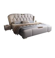 Modernes Weiches Polsterbett mit Holzrahmen - Umweltfreundlicher Luxus für Hotelzimmer (Anpassbare Größen)