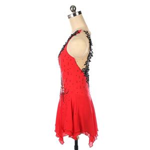Vestido de patinaje artístico Ropa de baile del equipo Traje de baile latino para niñas Vestidos de <span class=keywords><strong>patinadora</strong></span> Trajes de baile de patinaje de competición - Product Image 3