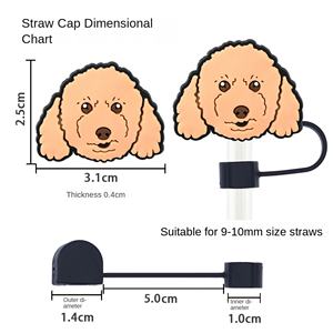 Adornos de Plástico Suave Desmontables de 10 mm para Pajitas, Ecológicos y Desechables, Ideales para Bares, Alta Calidad y Gran Venta - Product Image 2