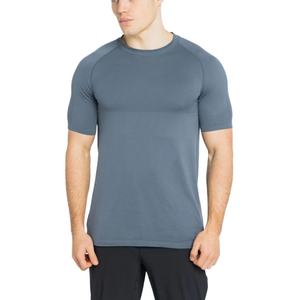Camiseta Deportiva de Punto Ajustada, Transpirable, de Secado Rápido, con Estampado, para Hombre - Product Image 1