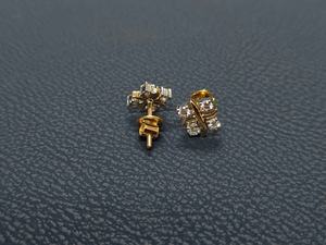 Boucles d'oreilles pour femmes en or 14K, très tendance, vente en gros, 1 carat, classiques, à quatre griffes, serties de diamants de laboratoire taille brillant couleur DEF - Product Image 3