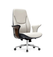 Chaise de bureau pivotante de direction moderne en cuir PU chromé à dossier haut de luxe, couleur personnalisable, vente en gros pour les dirigeants