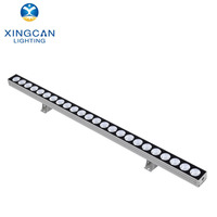 Projecteurs LED extérieurs super lumineux étanches IP65 220V 110V 24W 48W 96W RGBW DMX à faisceau étroit pour éclairage mural