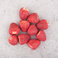 Gezonde 1kg bulk groothandel vriesgedroogde hele aardbeien, kant-en-klaar, zoete harde snack, fruitsnacks