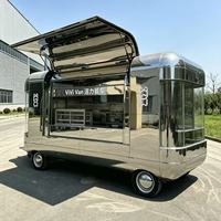 Vente de Grands Food Trucks avec Capsules en Acier Inoxydable 304 et Cuisine Complète, Remorque de Cuisine Mobile