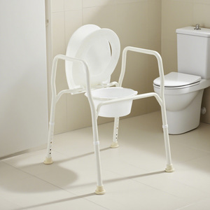 Foxconn Aluminum Welded <b>Commode</b> <b>Chair</b> Adjustable Portable 160kg Capacity For Elderly Pregnant Women - Product Image 2