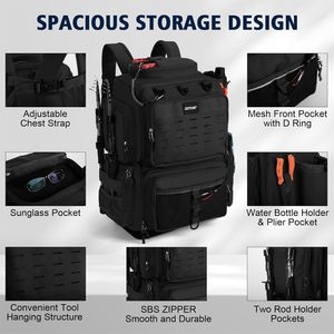 Muestra Gratuita de Bolsas de Pesca para Agua Salada o Dulce - Material Resistente al Agua - Almacenamiento de Equipo de Pesca - Product Image 4