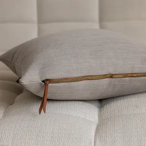 Декоративная наволочка для подушки из искусственного льна