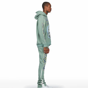 ชุดวอร์มผู้ชายแบบมีฮู้ดสำหรับฤดูหนาว ขายส่ง ผลิตจากผ้าฝ้าย 100% แบบสองชิ้น พิมพ์ลายดิจิทัล คุณภาพพรีเมียม - Product Image 3