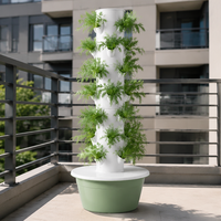 Système hydroponique de culture sans terre - Étagère de jardinage verticale pour légumes et micro-légumes