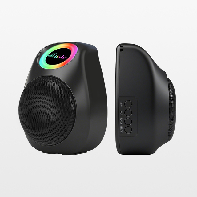 Outdoor Wireless Bluetooth Speaker with RGB LED Lights and Hand Strap 4000mah 50W Peak for Party