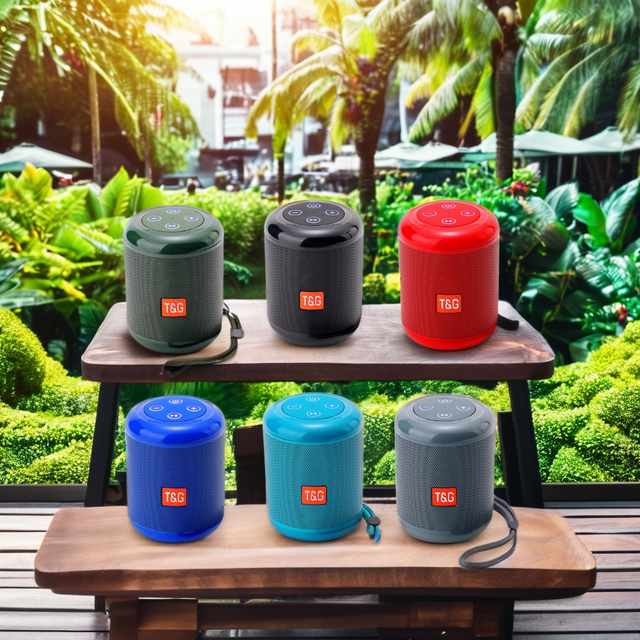 TG519 OEM T&G Speaker Outdoor Mini Wireless BT Sports Waterproof Subwoofer Portable Blue Tooth Tf Card Speakers Flip 5 6 7