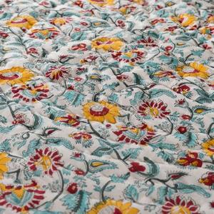 Edredón con estampado de bloques Jaipuri hecho a mano para uso en hoteles, algodón orgánico de alta calidad, bloque de mano impreso, diseño étnico para decoración del hogar - Product Image 3