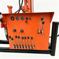 Petite plate-forme de forage d'eau rotative moteur diesel 100m roues profondes forage puits d'eau perceuse vente chaude