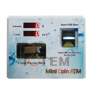 Mini máquina de intercambio de monedas para sala de juegos, máquina cambiadora de monedas ATM, máquina expendedora cambiadora de fichas