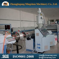 Machine d'extrusion monovis MS HDPE/LDPE/PE avec moteur PLC, pompe, boîte de vitesses et vis 38CrMoALA, facile à utiliser pour la production automatique de tuyaux et de flexibles