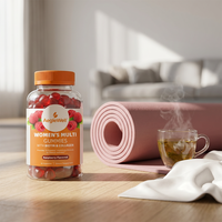 Gomitas Multivitamínicas AegleWell OEM para Mujer con Biotina y Colágeno, Sabor Frambuesa, 10 Vitaminas y Minerales para el Bienestar General