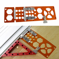 Pince de positionnement carrée en alliage d'aluminium pour rail de guidage de scie circulaire électrique, plaque d'arrêt à angle de 90 degrés pour le travail du bois
