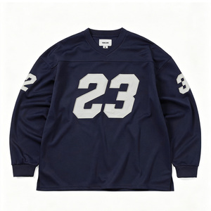 Camiseta de Hockey Blanca Personalizada 26-27, Número 23, Estampado Tackle Twill, Cuello Redondo, Manga Larga, Unisex, para Adultos - Product Image 3