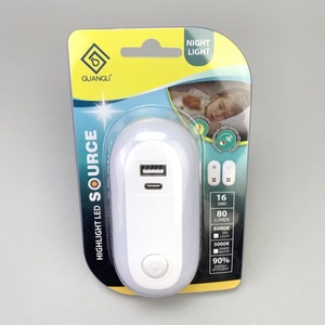 A94t LED Mini Xách Tay Cảm Biến Chuyển Động Thông Minh Đèn Ban Đêm Cho Trong Nhà Phòng Ngủ Hành lang Cắm Trong Đèn - Product Image 6