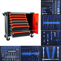 Coffre à outils multi-tiroirs durable avec outils, armoire de rangement pour garage mécanique, coffre de rangement pour atelier