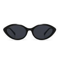 Kacamata Hitam Wanita Trendy Street Cat Eye Full Frame Perlindungan UV400 Kacamata Dekoratif Serbaguna