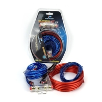 Kit Kabel Speaker Audio Mobil Kabel Amplifier Subwoofer Kit Kabel Instalasi Speaker 10GA Kabel Daya 60 AMP Pemegang Sekering