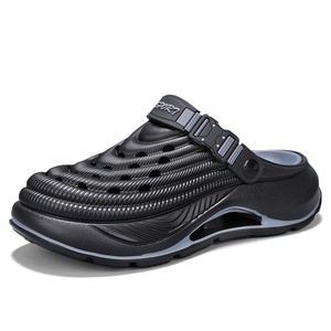 Men's Casual Solid Hole Shoes Summer Outdoor Beach <strong>Closed</strong> Toe Non-slip Thick-soled Breathable Slippers Fecal Feeling <strong>Sandals</strong> - Product Image 6