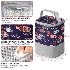Personalizado de alta calidad calentador de leche materna bolsa de transporte portátil aislado bolsa de biberón para viajes - Product Image 2