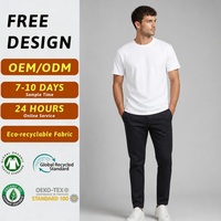 T-shirt en coton blanc uni à col rond, luxe discret personnalisé, certifié GOTS GRS, tissu recyclé, style Old Money, minimaliste, basique