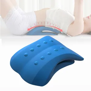 Cojín de soporte de espalda de espuma de Pu, Corrector de postura Lumbar, camilla para descanso del cuello, almohada de tracción Cervical, 2022