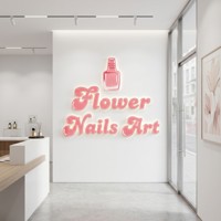 Enseigne lumineuse 3D LED personnalisée ZHILIN pour salon de manucure, bar, bureau, en métal et acrylique, avec caractères lumineux en plastique à éclairage frontal